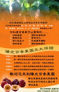 埔里陽光百香果